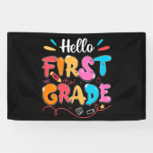 hallo eerste graad spandoek (Horizontaal)