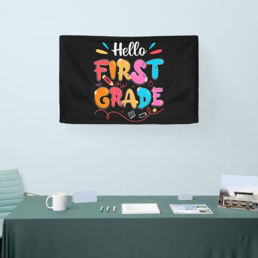 hallo eerste graad spandoek (Beurs)