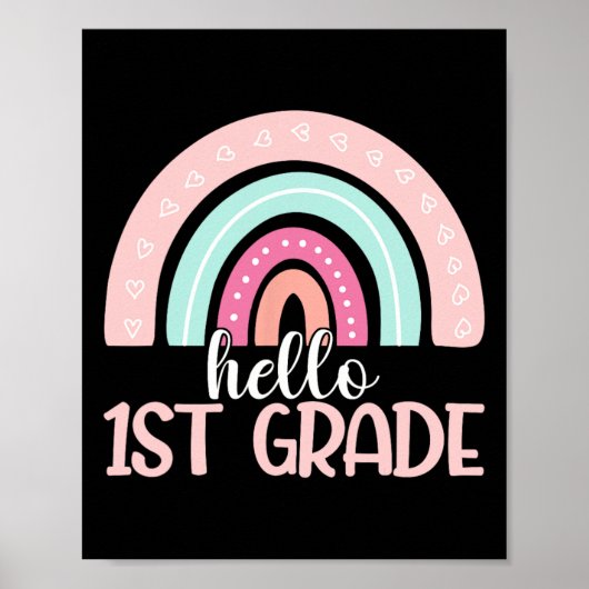 hallo eerste graad terug naar school eerste graad  poster (Voorkant)
