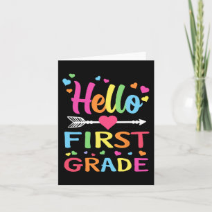 hallo eerste graad terug naar school eerste klas l kaart