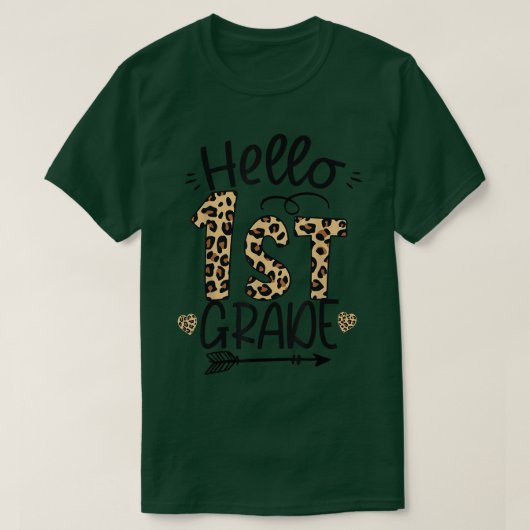 hallo eerste klas lerarenopleiding t-shirt (Design voorkant)