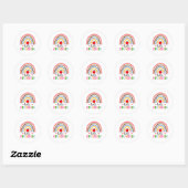 Hallo Eerste Klas Regenboog Sticker – Kleurrijke A (Vel)