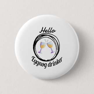 hallo eierdrinker, drink seizoen ronde button 5,7 cm