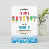 Hallo Einde van het schoolafscheid Kaart (Staand voorkant)