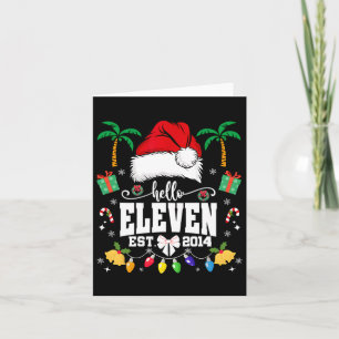 Hallo Eleven Est 2014 Coquette Bow Kerstmis 11e Kaart