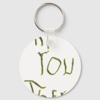 Hallo Er gloed in het donker Sleutelhanger