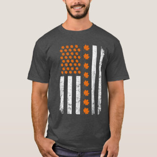 hallo Fall Leaves Autumn Season Maples American FL T-shirt