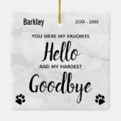 Hallo Favoriet Keramisch Ornament (Achterkant)