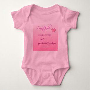 hallo "Favoriet" Valentijn Baby Jersey Sleeper Romper