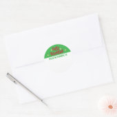 Hallo Feliz Navidad Spanish Ronde Sticker (Envelop)