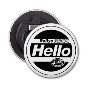 hallo Fella Rally Lights Button Flesopener
