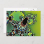 hallo - Fractal Briefkaart (Voorkant / Achterkant)