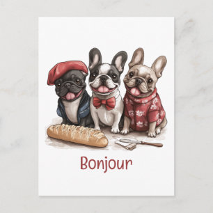 Hallo Franse Bulldogs Briefkaart