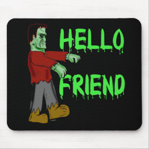 hallo Friend Creepy Frankenstein T shirten, Hoodie Muismat