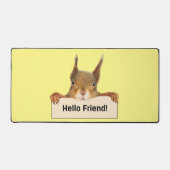 hallo Friend Funny Squirrel Bureaumat (Voorkant)