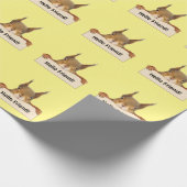 hallo Friend Funny Squirrel Cadeaupapier (Hoek)