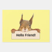hallo Friend Funny Squirrel Inpakpapier Vel (Voorkant)