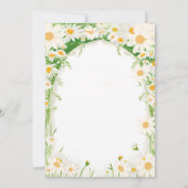 Hallo Garden Summer Daisy Baby Baby shower Kaart (Achterkant)