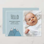 Hallo Geboorteaankondigingen Aankondiging (Voorkant / Achterkant)