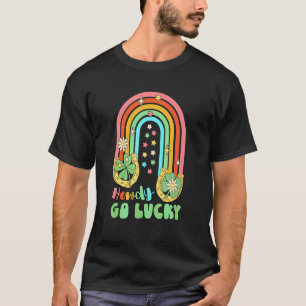 Hallo Gelukkig St. Patrick's Dag Regenboog Klaver T-shirt