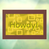 Hallo Geometrisch Raamsticker (Vel 3)