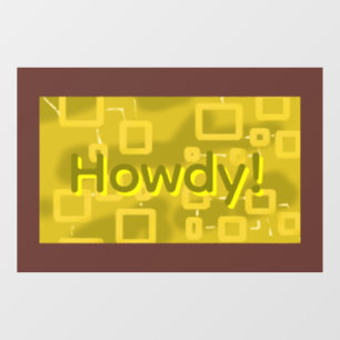 Hallo Geometrisch Raamsticker