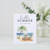 Hallo Gepersonaliseerd bedrijf Briefkaart (Staand voorkant)