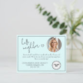 Hallo Gepersonaliseerd blauw Briefkaart (Staand voorkant)