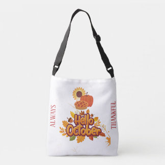 Hallo Gepersonaliseerd "oktober" pompoen oogst Tas