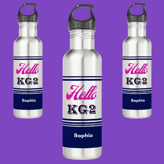 Hallo Gepersonaliseerd Terug naar School Waterfles