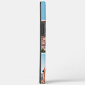 Hallo Gepersonaliseerde 4 fotocollage hemelsblauw Case-Mate iPhone Case (Achterkant / Rechts)