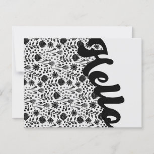 Hallo Gestileerde Protea Floral Millefleur Briefkaart