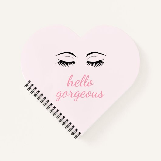 hallo geweldig met  Eyelashes Glam Notitieboek (Voorkant)