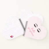 hallo geweldig met  Eyelashes Glam Notitieboek (Binnen)