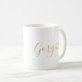 hallo geweldige Gold Script Modern Coffee Mok (Voorkant rechts)