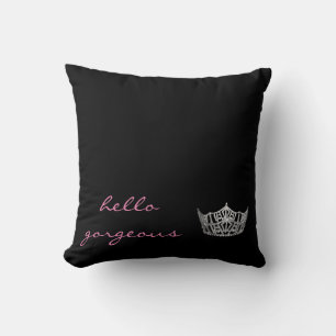 hallo geweldige Pageant Crown Pillow Kussen