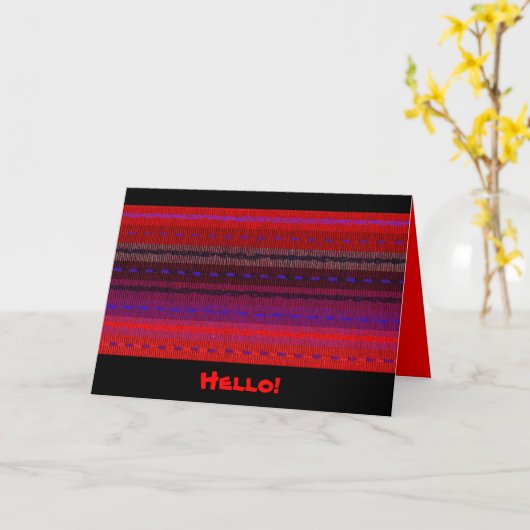 Hallo Geweven banden Kaart (Gele Bloem)