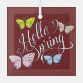 Hallo Glas Ornament (Voorkant)