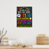 hallo Good Morning Motivatie Classroom Poster (Keuken)