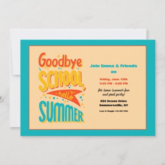 Hallo Goodby School Kaart (Voorkant)