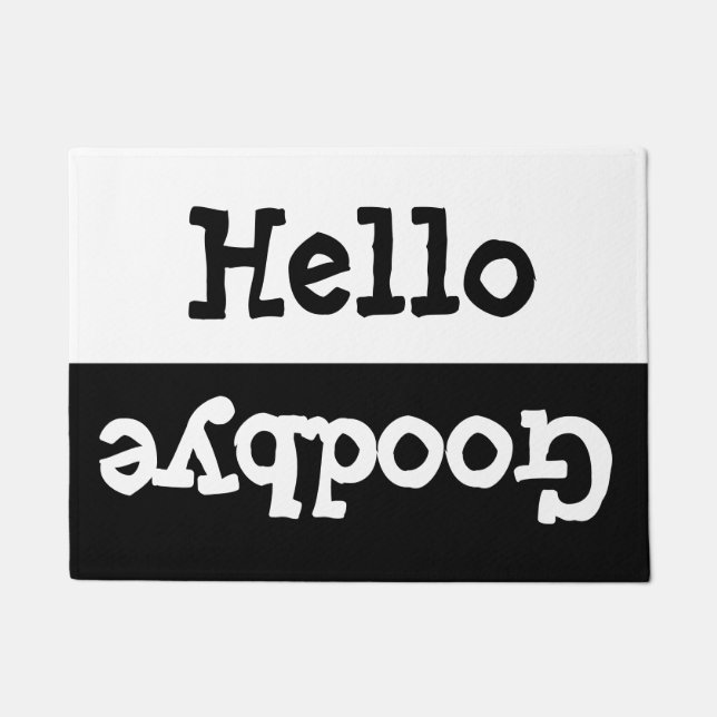 hallo Goodbye Doormat Deurmat (Voorkant)