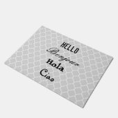 hallo Goodbye Language Doormat Deurmat (Schuin)
