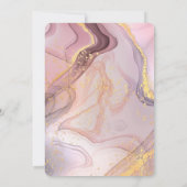 Hallo Goud glitter roze verjaardagsfeestje Kaart (Achterkant)