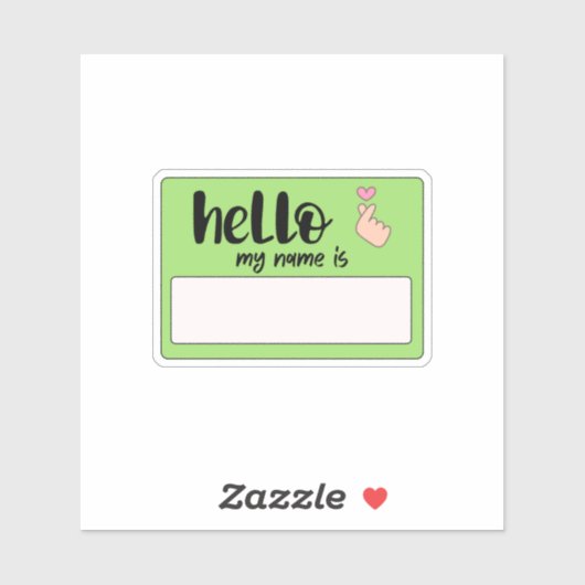 Hallo Graffiti Sticker (Vel)