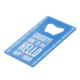 Hallo Grappig afscheid 9 tot 5 Kredietkaart Flessenopener