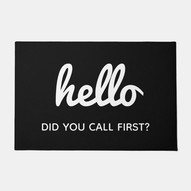 Hallo Grappig Humorous Deurmat (Voorkant)