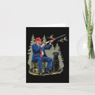 Hallo Grappig Jagen Eend Trump Camo Hunting Kaart