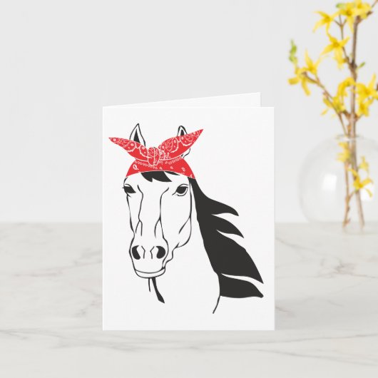 Hallo Grappig paard dat aan je denkt, Kaart (Gele Bloem)