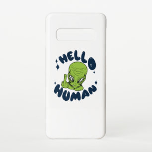 hallo grappige Alien Samsung Galaxy S10 Hoesje