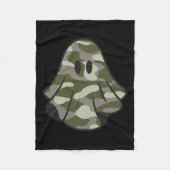 Hallo Grappige Halloween Camouflage Camo Ghost Fleece Deken (Voorkant)